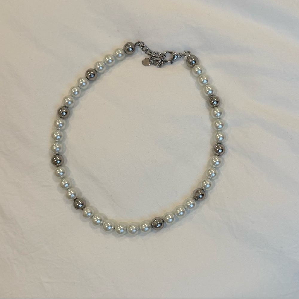 Pearl and Silver Necklace